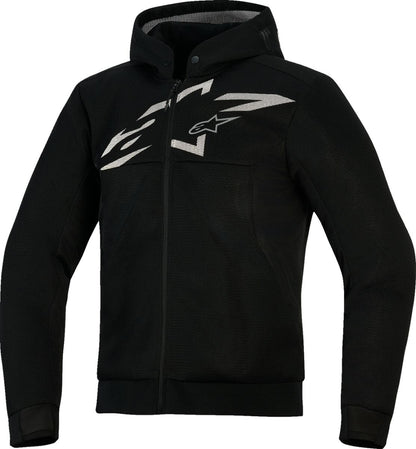 ALPINESTARS (ROAD) JKT/HOODIE CHROME SUPERAIR BLA 4200226-102-XL