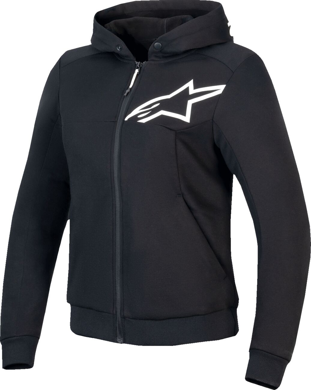 ALPINESTARS (ROAD) JACKET/HOODIE 4W CHROME V2 BLK/WHT M 4210225-12-M