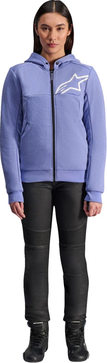 ALPINESTARS (ROAD) JACKET/HOODIE 4W CHROME V2 BLUE VIOLET/WHT M 4210225-7185-M