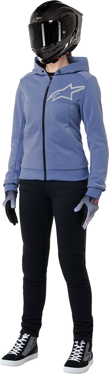 ALPINESTARS (ROAD) JACKET/HOODIE 4W CHROME V2 BLUE VIOLET/WHT M 4210225-7185-M
