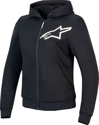 ALPINESTARS (ROAD) HOODIE 4W CHROME V2 SPORT BK/WH XS 4210225-12-XS