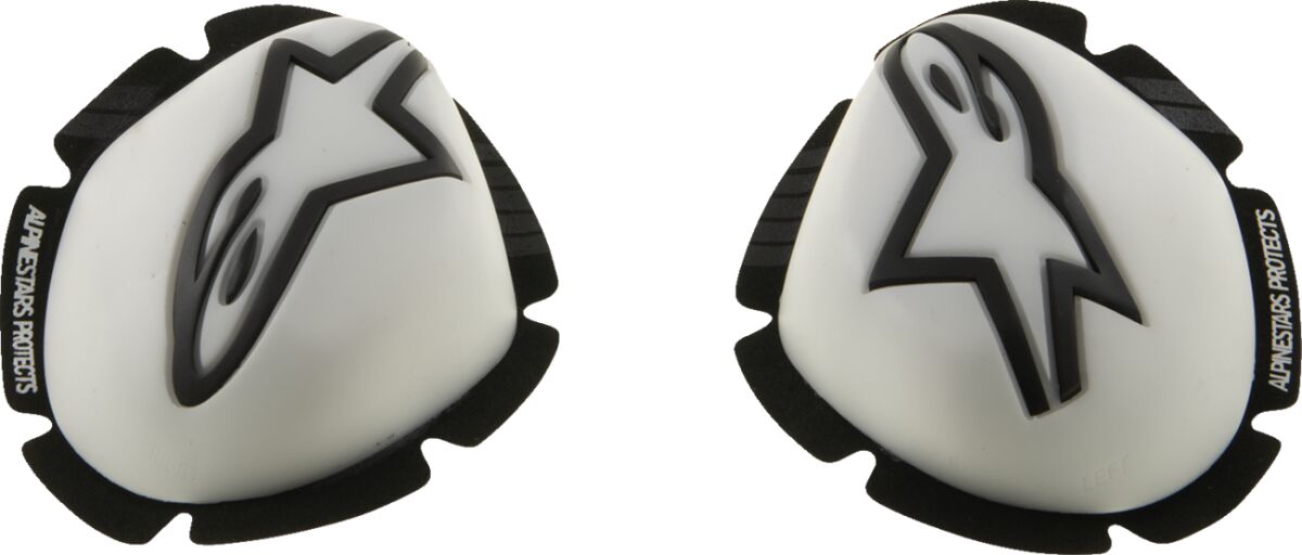 ALPINESTARS (ROAD) SLIDER KNEE GP TECH WHITE BLACK 6400126-21