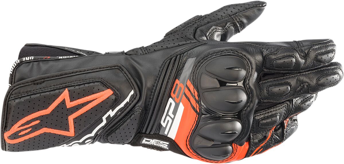 ALPINESTARS (ROAD) GLOVE SP-8 V3 BLACK/RED 2X 3558321-1030-2X
