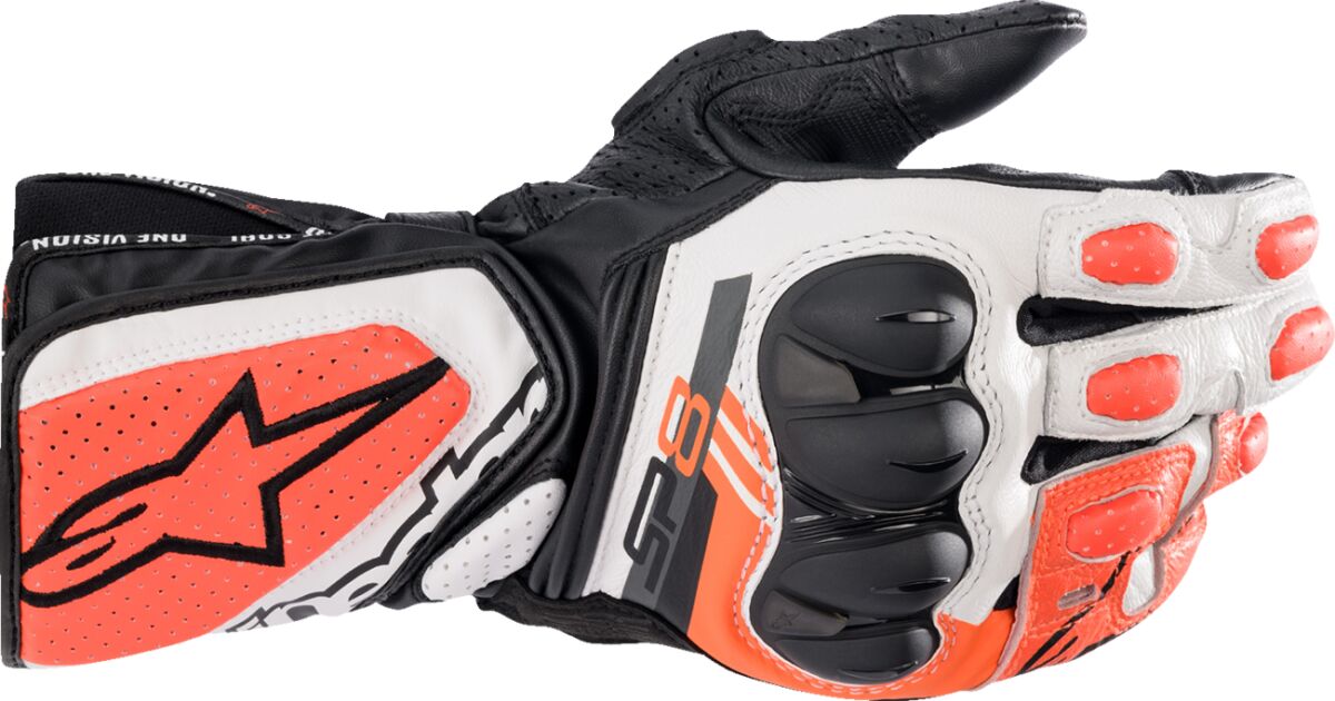 ALPINESTARS (ROAD) GLOVE SP-8 V3 BK/W/RD 4XL 3558321-1231-4X