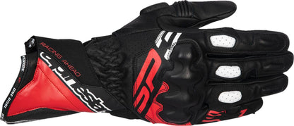 ALPINESTARS (ROAD) GLOVE SP-3 BLK/BRT RD/WHT S 3550925-1342-S