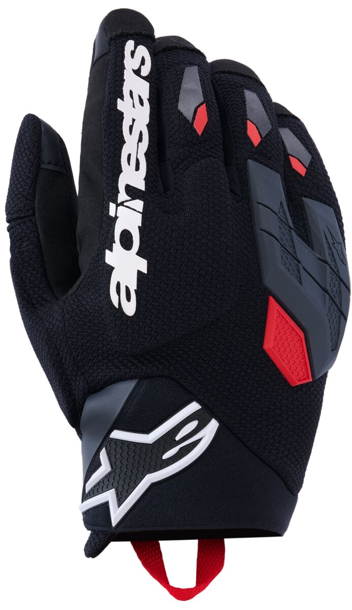ALPINESTARS (ROAD) GLOVE DURACK BLACK/GRAY/RED L 3561426-1626-L