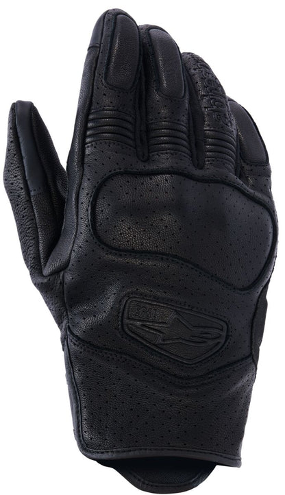 ALPINESTARS (ROAD) GLOVE MUSTANG V3 LEATHER BLACK 3561126-1100-S