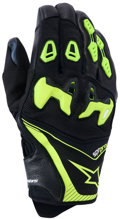 ALPINESTARS (ROAD) GLOVE SP-R PRO BLACK/YELLOW FL 3500226-155-M