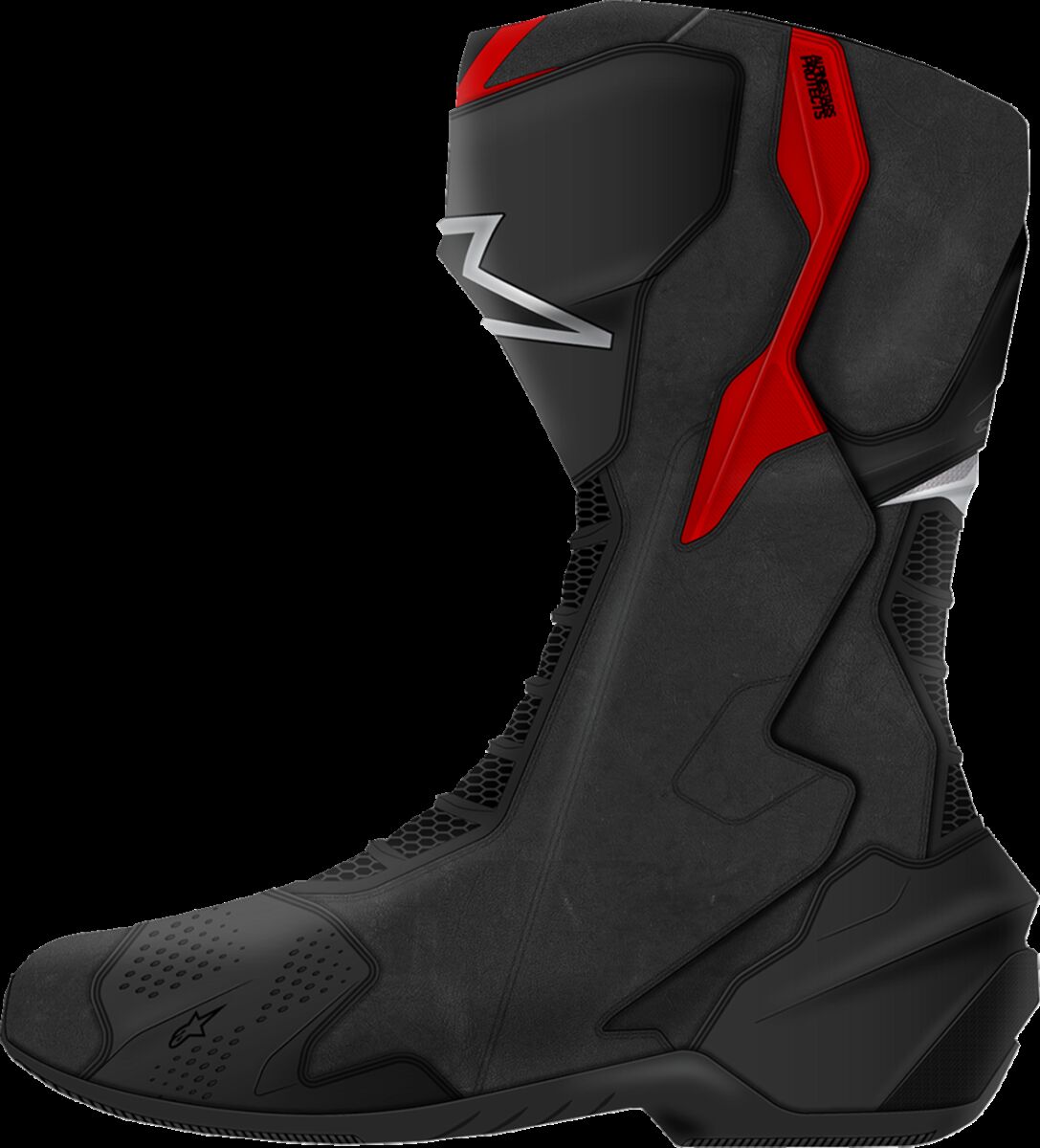 ALPINESTARS (ROAD) BOOTS SMX-6 V3 BK/SI/RD 43 2223025-199-43