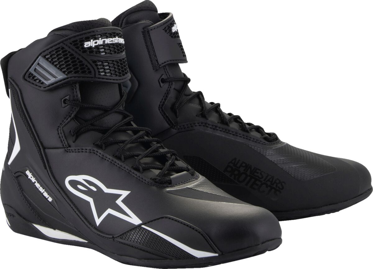 ALPINESTARS (ROAD) SHOE FASTER V4 BLK/WHT 12.5 2510425-12-125