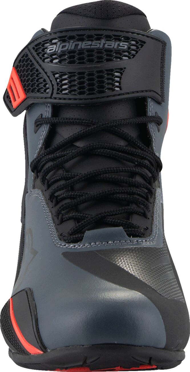ALPINESTARS (ROAD) SHOE FASTER V4 BLK/GRY/RD 10.5 2510425-1130-105