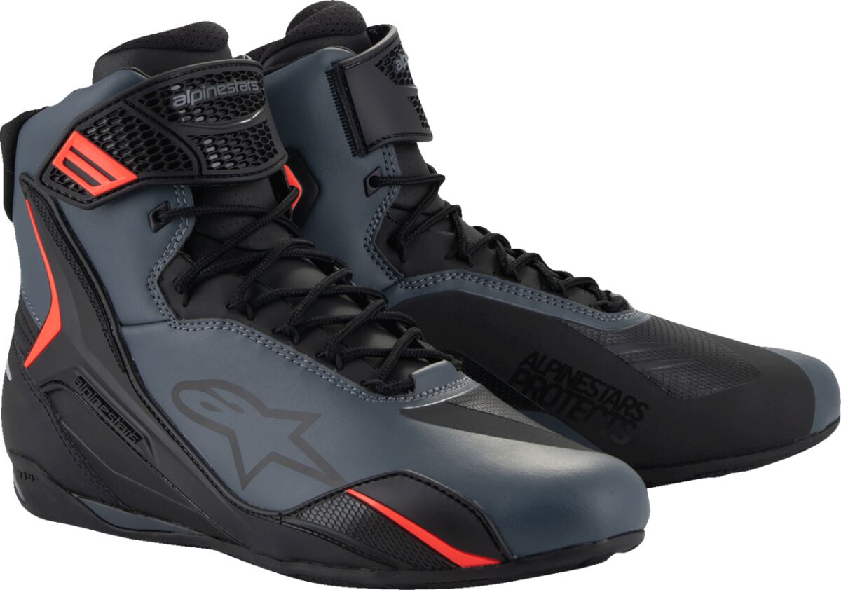 ALPINESTARS (ROAD) SHOE FASTER V4 BLK/GRY/RD 11 2510425-1130-11