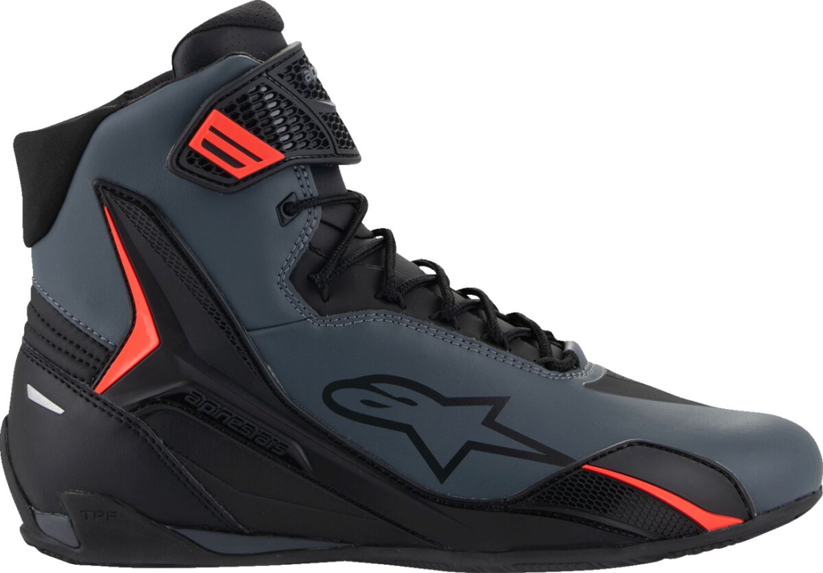 ALPINESTARS (ROAD) SHOE FASTER V4 BLK/GRY/RD 12.5 2510425-1130-125