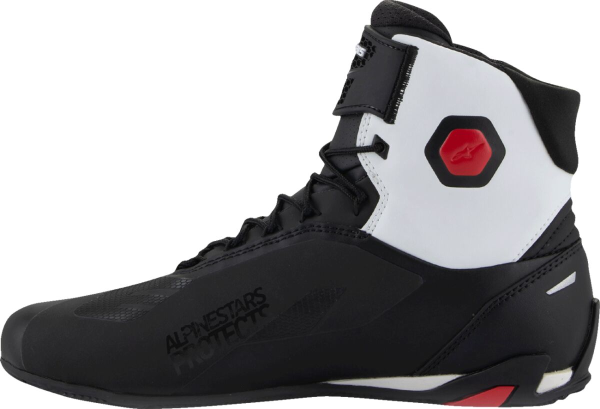 ALPINESTARS (ROAD) SHOE FASTER V4 BLK/WHT/RD 9 2510425-123-9