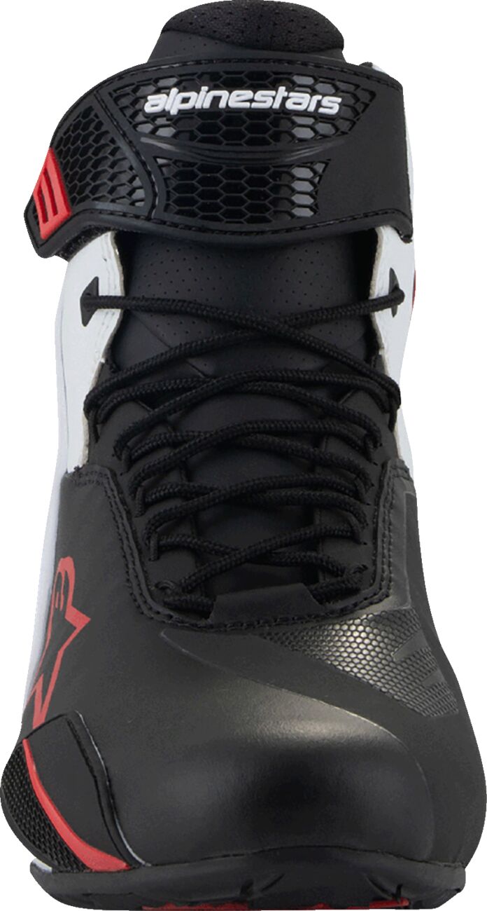 ALPINESTARS (ROAD) SHOE FASTER V4 BLK/WHT/RD 12 2510425-123-12