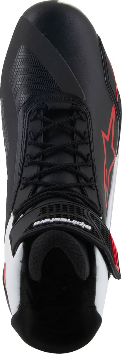 ALPINESTARS (ROAD) SHOES FASTER-4 BK/WH/DK RD 7.5 2510425-1299-75