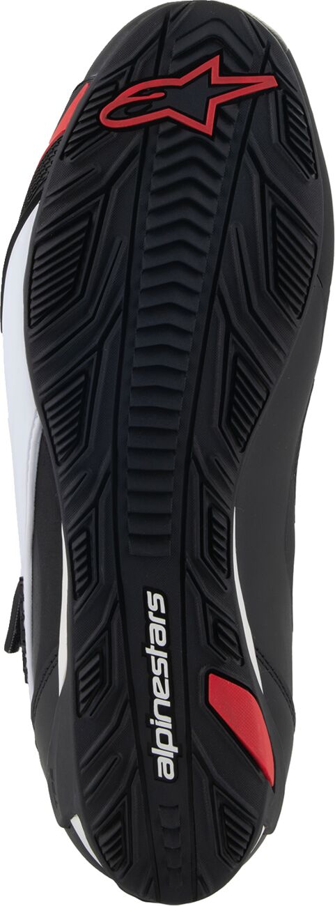 ALPINESTARS (ROAD) SHOES FASTER-4 BK/WH/DK RD 8 2510425-1299-8
