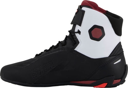ALPINESTARS (ROAD) SHOES FASTER-4 BK/WH/DK RD 8.5 2510425-1299-85