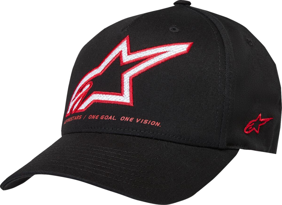 Alpinestars HAT CRV BILL LINEOUT BLACK S/M 1236-81400-10-S/M