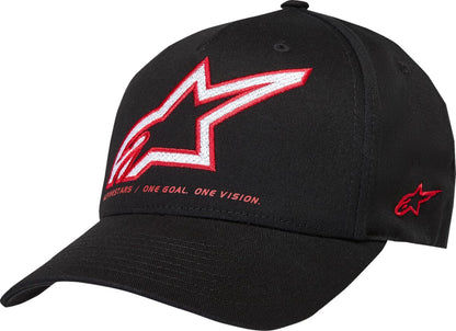 Alpinestars HAT CRV BILL LINEOUT BLACK S/M 1236-81400-10-S/M