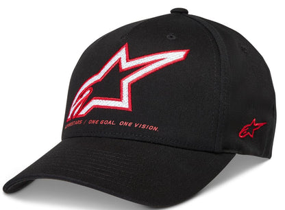 Alpinestars HAT CRV BILL LINEOUT BLACK L/X 1236-81400-10-L/XL