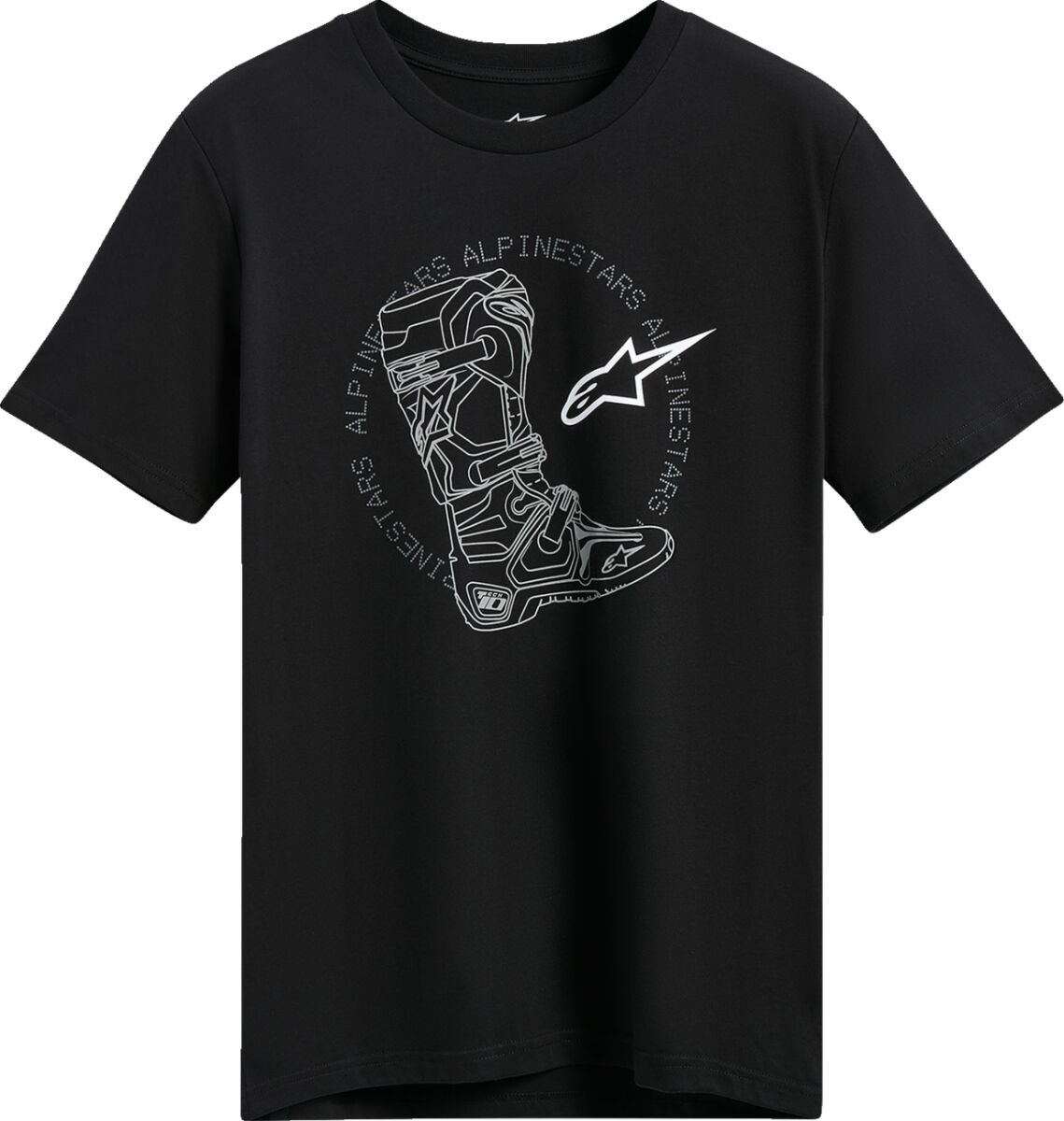 Alpinestars TEE SS CSF TECH BOOT BLACK XL 1235-72370-10-XL