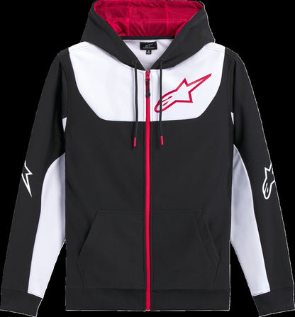 Alpinestars HOODIE ZIP SESSIONS V3 BLK/WHT/RD M 1244-53110-1232-M