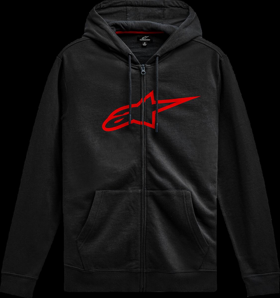 Alpinestars HOODIE ZIP AGELESS V3 BLK/RD 2X 1244-51490-1030-2X