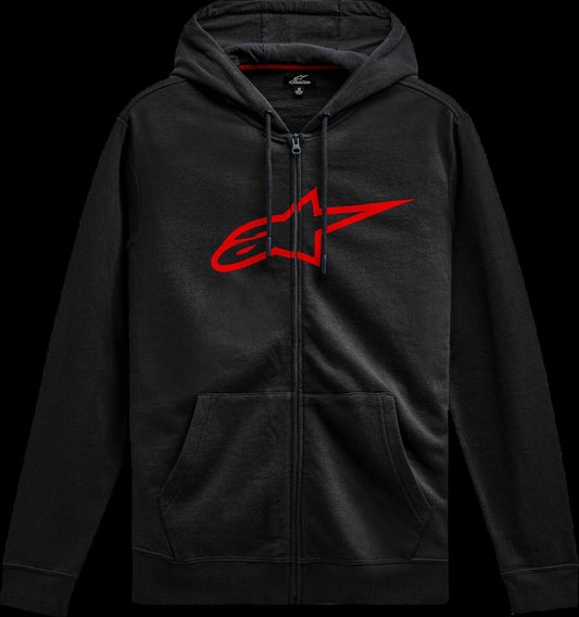 Alpinestars HOODIE ZIP AGELESS V3 BLK/RD 2X 1244-51490-1030-2X