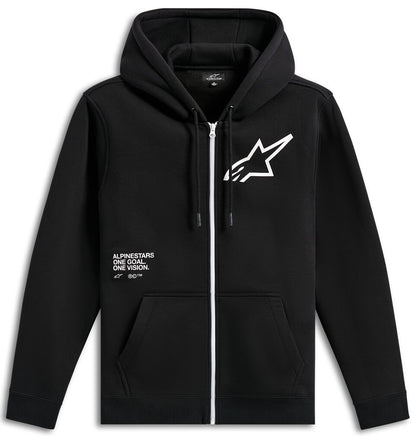 Alpinestars HOODIE ZIP TRANSVERSE BLACK 2X 1216-53100-10-2XL