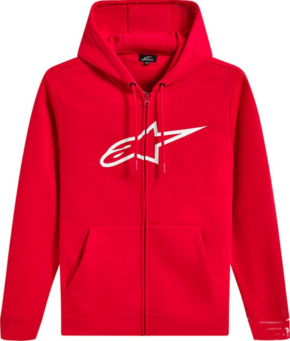 Alpinestars HOODIE ZIP AGELESS V3 RED/WHIT 1244-51490-3020-M