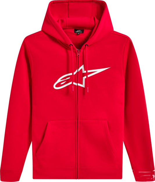 Alpinestars HOODIE ZIP AGELESS V3 RED/WHIT 1244-51490-3020-M