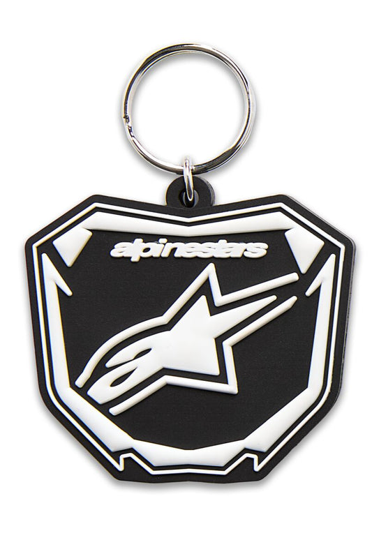 Alpinestars KEY FOB PLATE BLACK/WHITE 1216-91200-1020