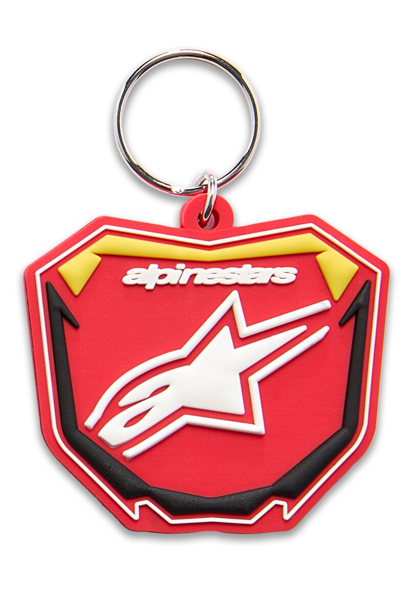 Alpinestars KEY FOB PLATE RED/YELLOW/BLACK 1216-91200-3510