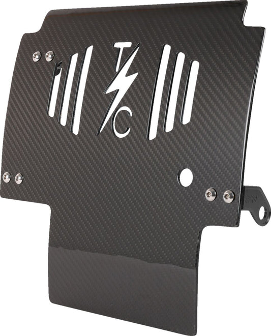 THRASHIN SUPPLY CO PLATE SKID CARBON GLOSS W/BLACK 2024 FLHX FLTRX TSC-3034-1