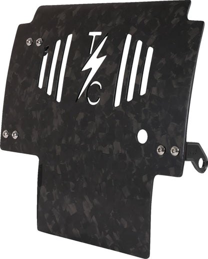THRASHIN SUPPLY CO PLATE SKID CARBON FORGED W/BLACK 2024 FLHX FLTRX TSC-3035-1