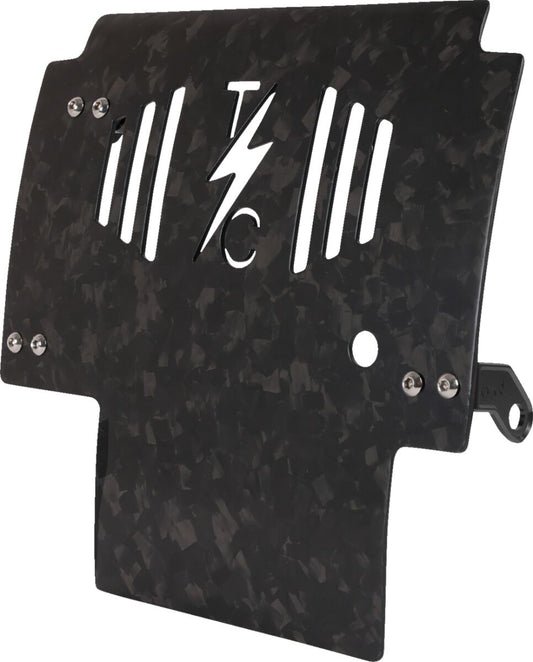 THRASHIN SUPPLY CO PLATE SKID CARBON FORGED W/BLACK 2024 FLHX FLTRX TSC-3035-1