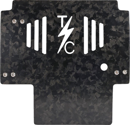 THRASHIN SUPPLY CO PLATE SKID CARBON FORGED W/BLACK 2024 FLHX FLTRX TSC-3035-1