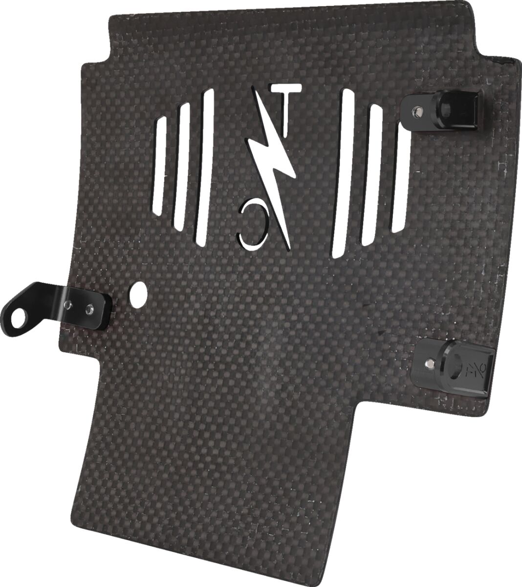 THRASHIN SUPPLY CO PLATE SKID CARBON FORGED W/BLACK 2024 FLHX FLTRX TSC-3035-1