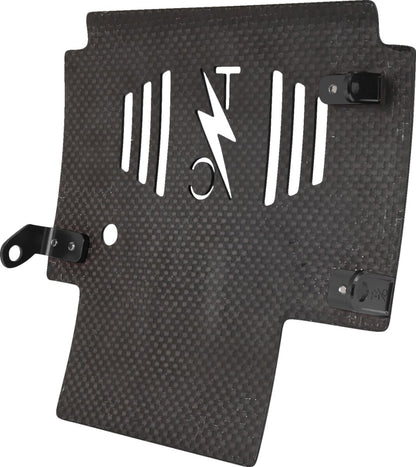 THRASHIN SUPPLY CO PLATE SKID CARBON FORGED W/BLACK 2024 FLHX FLTRX TSC-3035-1