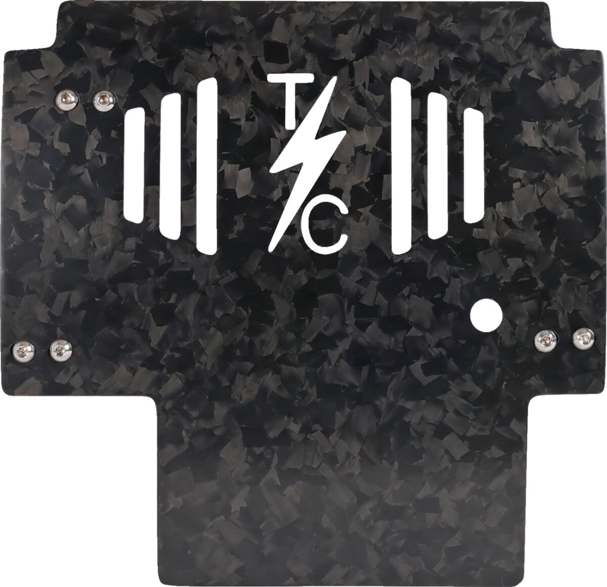 THRASHIN SUPPLY CO PLATE SKID CARBON FORGED W/GOLD 2024 FLHX FLTRX TSC-3035-5