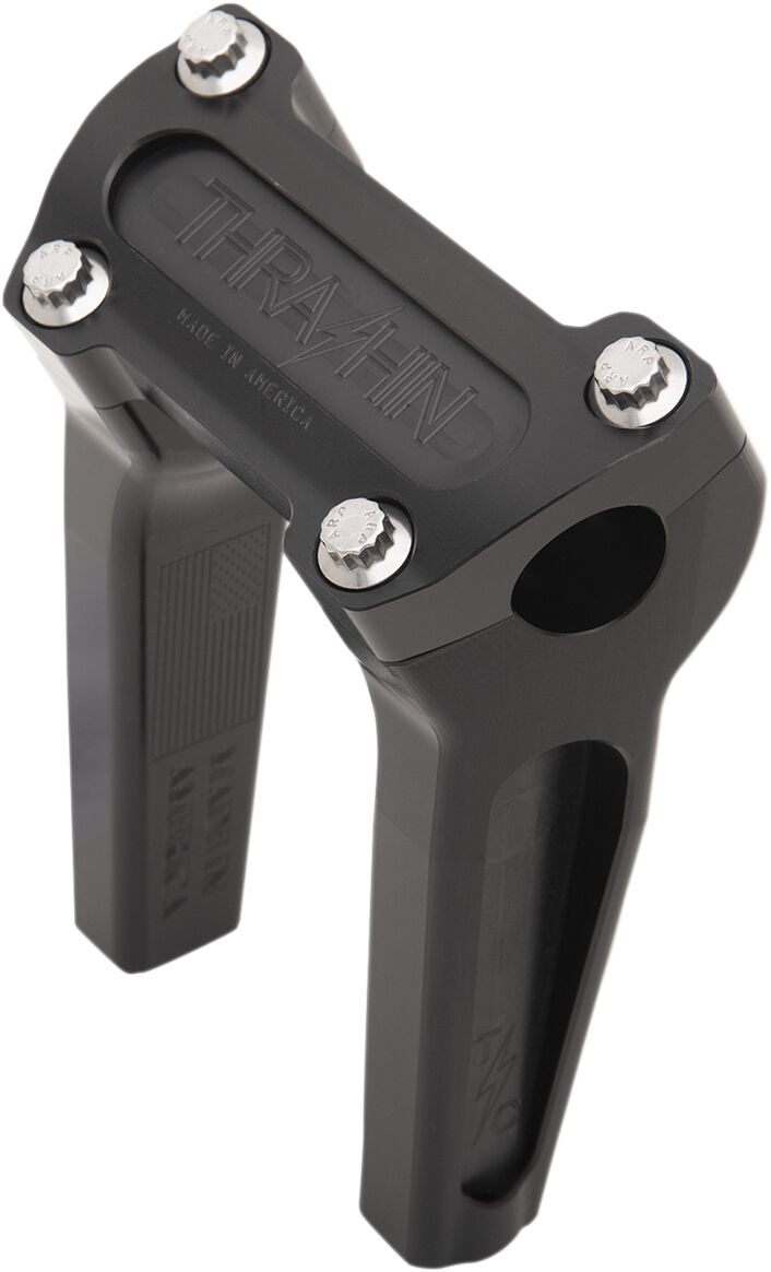 THRASHIN SUPPLY CO Black 6" Straight Handlebar Riser TSC-6000-1
