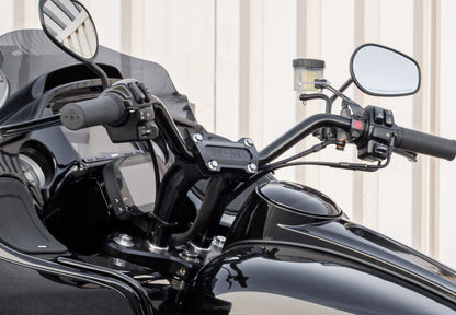 THRASHIN SUPPLY CO Black 6-1/2" Pullback Handlebar Riser TSC-6525-1