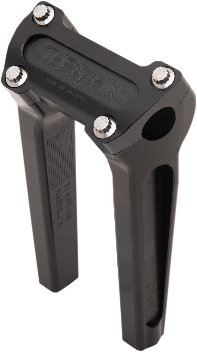 THRASHIN SUPPLY CO Black 8" Straight Handlebar Riser TSC-8000-1