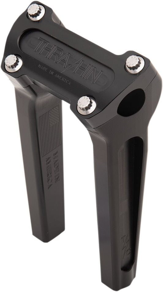 THRASHIN SUPPLY CO Black 8" Straight Handlebar Riser TSC-8000-1