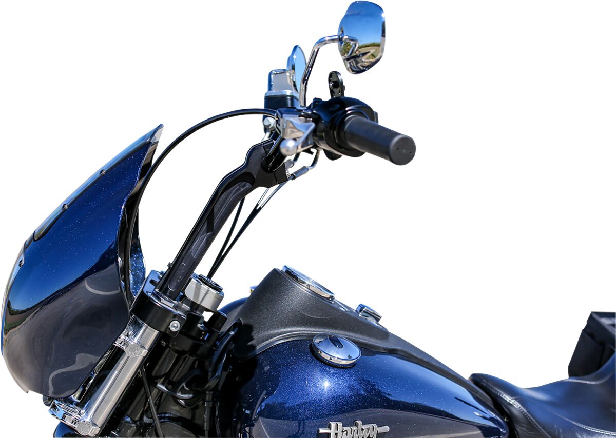THRASHIN SUPPLY CO Black 9-1/2" Pullback Handlebar Riser TSC-9525-1