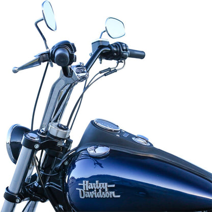THRASHIN SUPPLY CO Chrome 9-1/2" Pullback Handlebar Riser TSC-9525-3