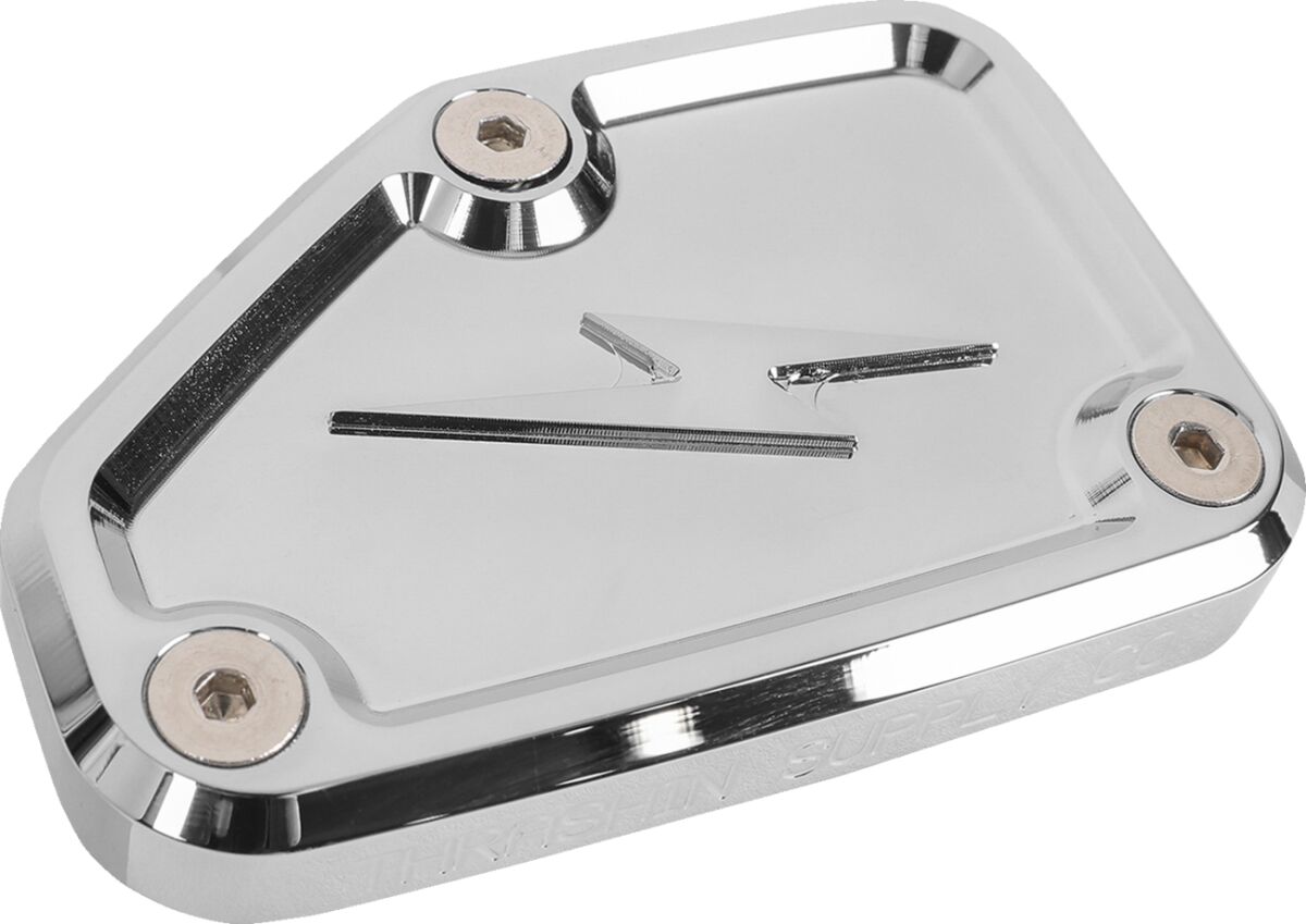 THRASHIN SUPPLY CO Master Cylinder Cover - Brake - Front - Chrome TSC-3178-3