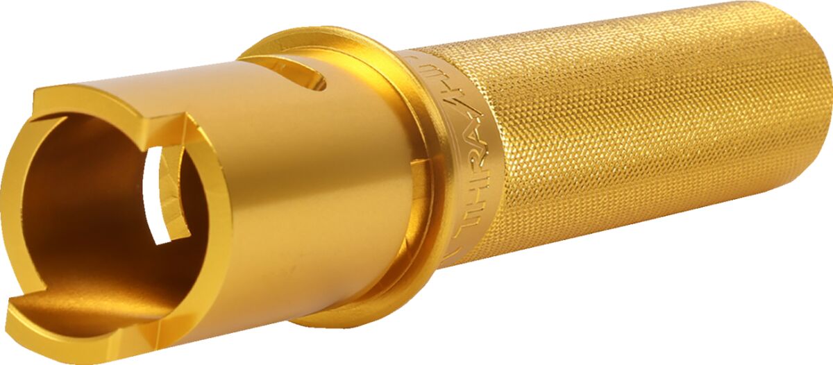 THRASHIN SUPPLY CO Throttle Tube - Knurled - 1" - Gen 2 TBW - Gold TSC-2806-5
