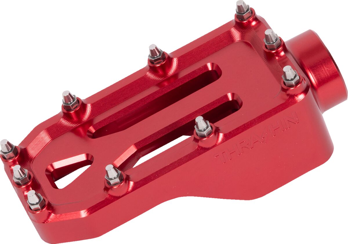 THRASHIN SUPPLY CO PEDAL BRAKE AGGRESSOR TOURING RED TSC-2221-2